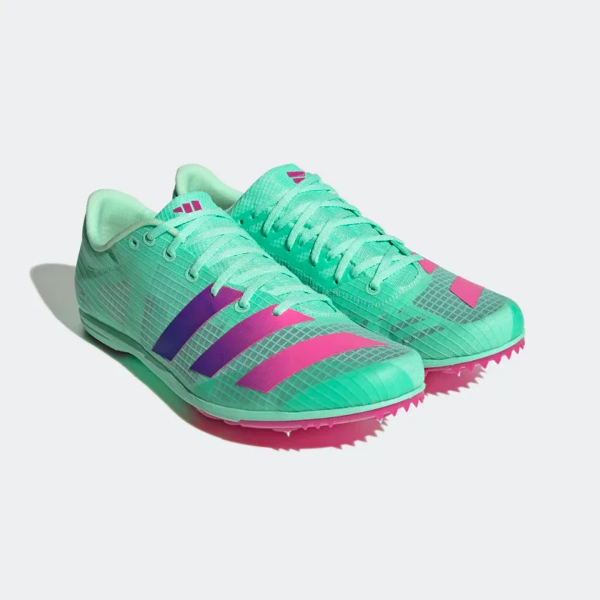 adidas gazelle silver green womens Men's Distancestar Spike - Ftwr White/Night Met./Core Black