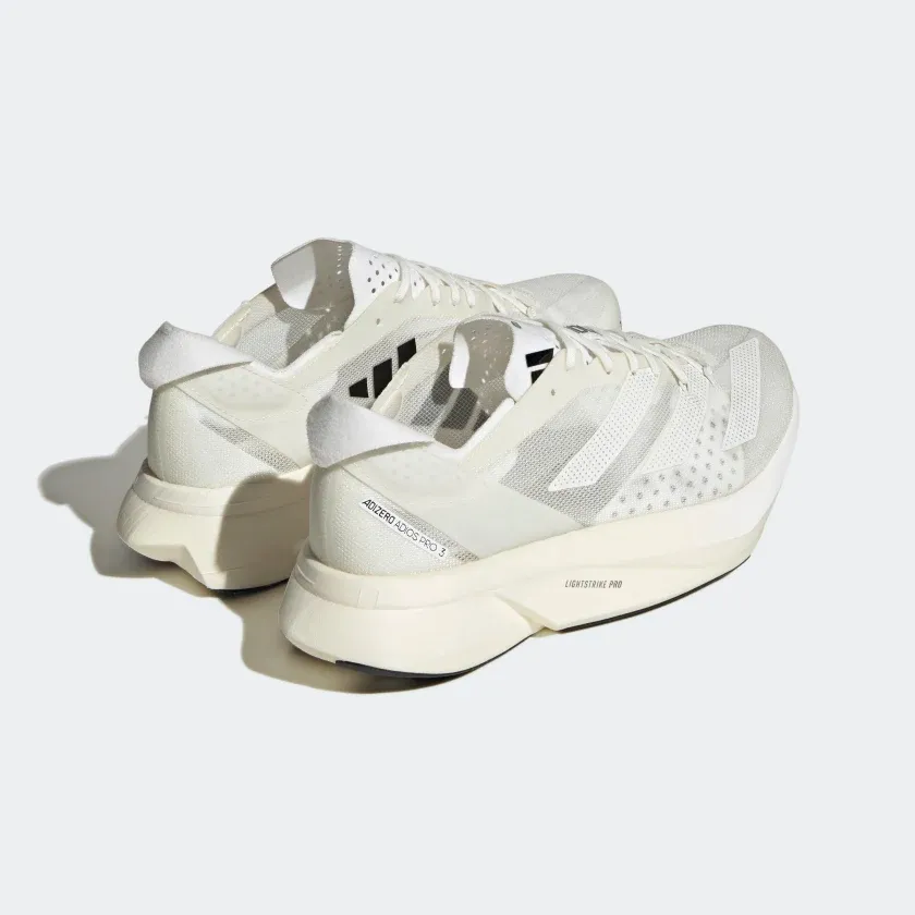 ADIDAS UNISEX ADIZERO ADIOS PRO 3 NON-DYED/FTWR WHITE/CORE BLACK